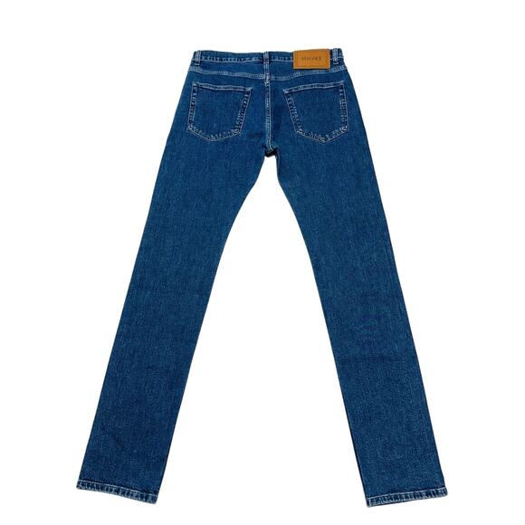 NWT Versace Men’s Size 35 Greca Jeans Blue Stone Wash Straight Leg $850 - Picture 2 of 12